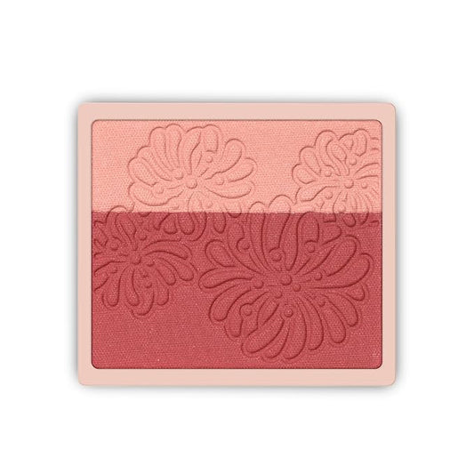 Paul & Joe Pressed Blush Palette Refill Only, Case Sold Separately, Oil-Absorbing Blush Powder, Bi-Color Face Blushes with Fitting Veil Powder, Light Beige and Rose, 05 Boite A Musique, 0.17 oz