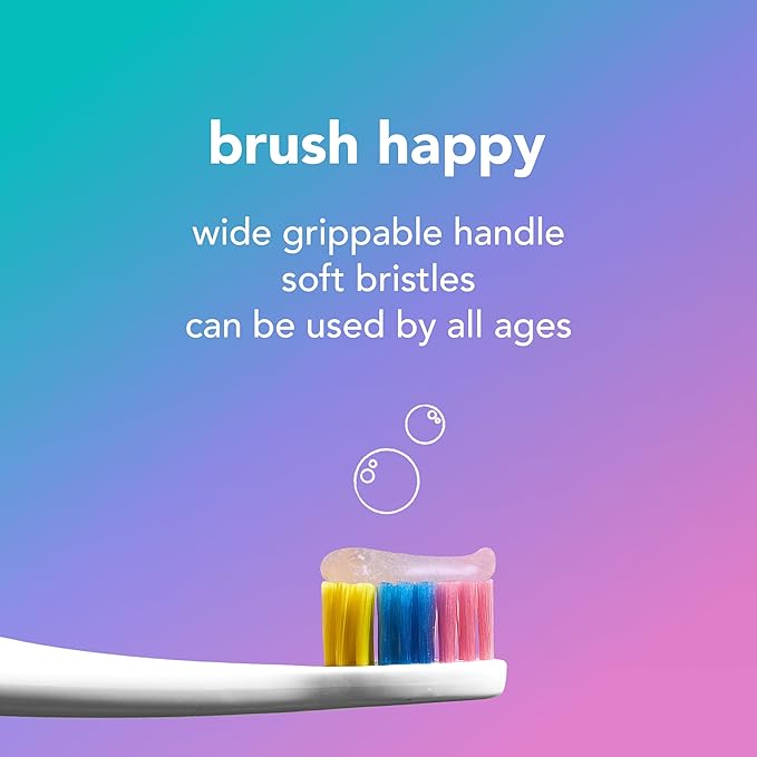 hello Soft Kids Toothbrushes, Unicorn Toothbrush Pack with Wide Handles, Made for Kids of All Ages, BPA-Free, Super Soft Bristles, Gentle on Gums, Tough on Pesky Plaque, 6 Pack