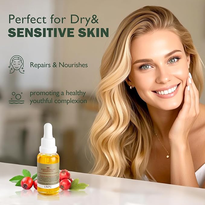 Rosehip Oil For Face & Body - Pure Organic Cold-Pressed Moisturizer-30ML