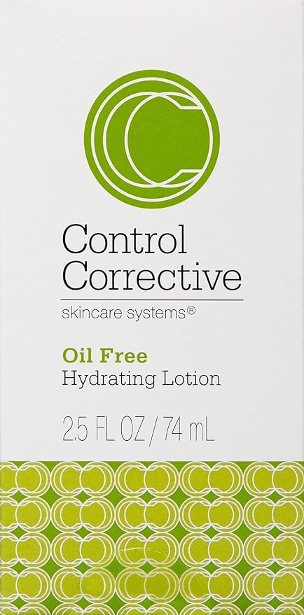 CONTROL CORRECTIVE Oil Free Hydrating Lotion, 2.5 Oz - Lightweight, Silky, Non-Comedogenic, Oil-Free, Facial Moisturizer, Leaves Skin Hydrated And Glowing, Calms, Purifies, Tones, Repairs, Balances