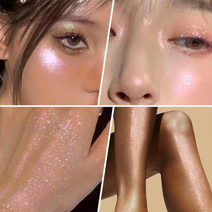 UCANBE Hydrating Body Glitter Dewy Highlighter Makeup Luminizer - 03)
