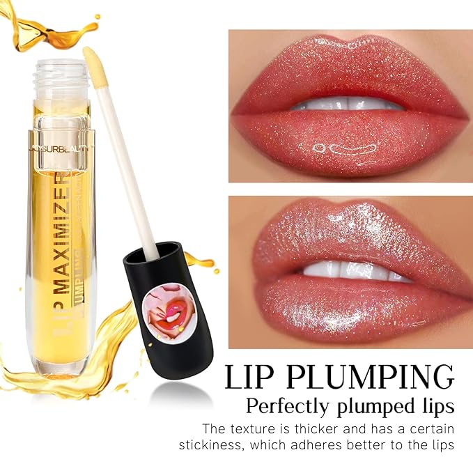 two faced lip injection extreme lip plumper gloss - hydrating lip oil & lip mask for plump, smooth lips, Hydrating & Reduce Fine Lines 5ML