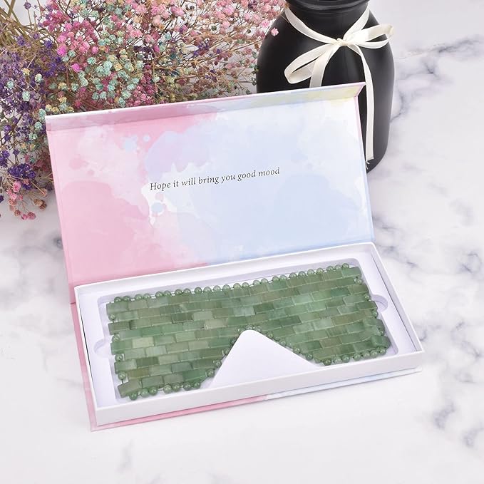 Jade eye mask reusable jade