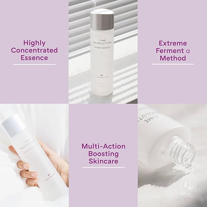 MISSHA Time Revolution The First Essence 5X (5th Gen) 5.07 Fl oz/ 150ml, Korean Face Essence, Facial Toner, Glass Skin, Hydrating Firming pH Balancing Toner for All Skin Types