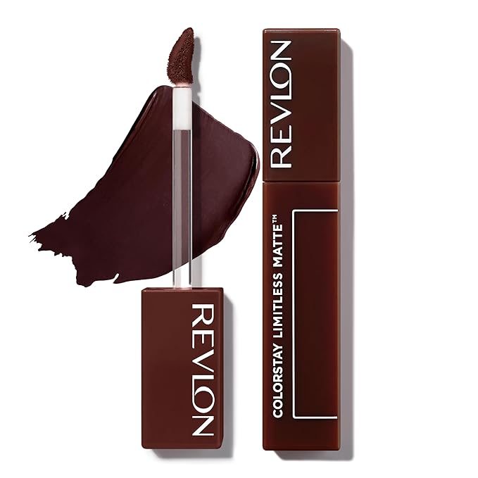 Revlon ColorStay Limitless Matte Liquid Lipstick, Vegan Formula, No-Budge, Longwear Lip Color, Long Lasting, Lightweight/Comfortable, Waterproof, 016 Extra Shot, 0.17 fl oz