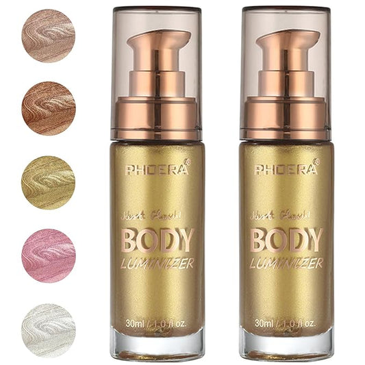 PHOERA Body Luminizer Highlighter, Waterproof Moisturizing and Glow