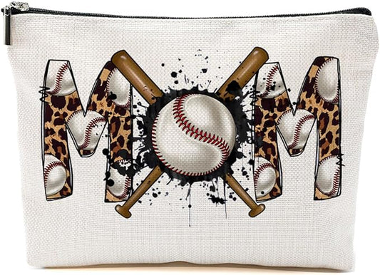 Baseball Gifts Mom Gifts, Baseball Stuff Makeup Bag, Mama Gifts for Mom Women Baseball Team Player Mum Friend, Baseball Mom Cosmetic Bag, Baseball Coach Gifts Toiletry Bag Christmas Birthday Gifts
