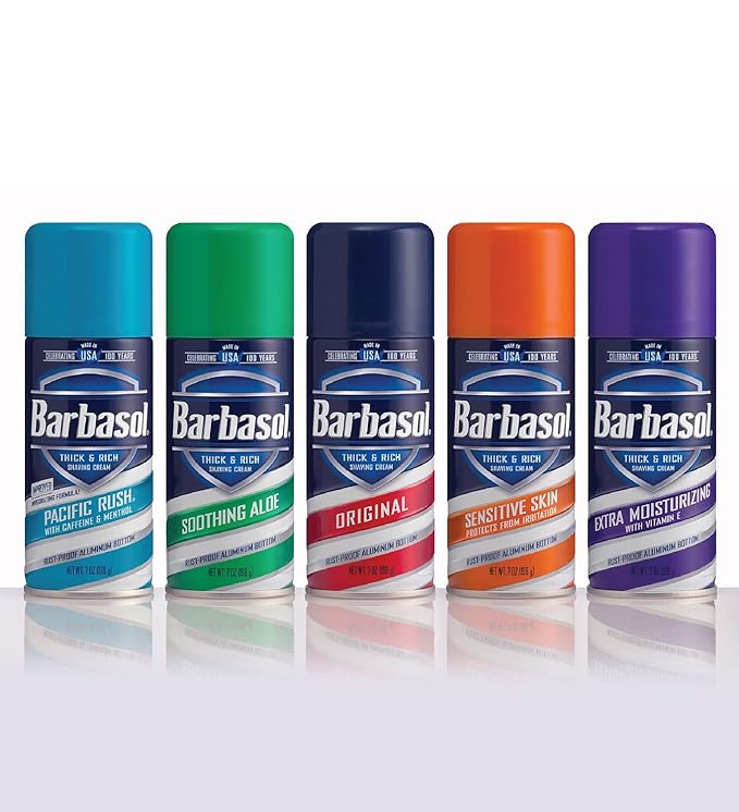 Barbasol Shave Cream 7 Ounce (Pacific Rush, Pack of 3)