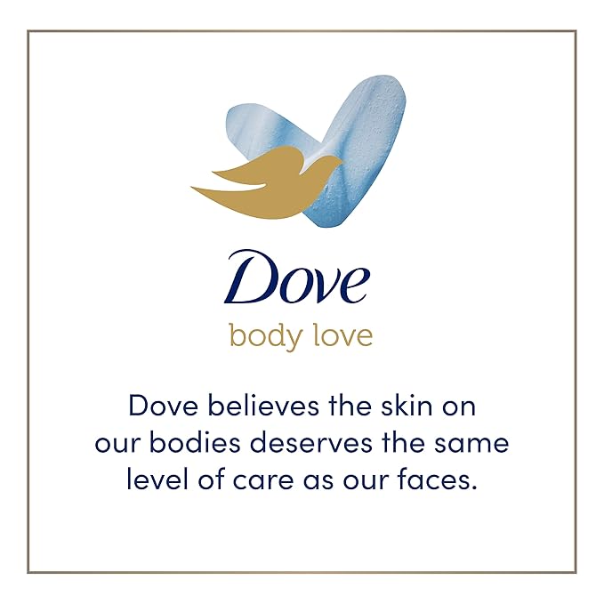 Dove Body Love Shower Cleansing Butter Moisture Boost Cleanser for Dry Skin Silkier than Body Wash with Hyaluronic Acid and Moringa Oil 10 oz