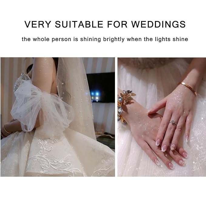 Highlight Glitter Powder Ball,White Shimmer Highlighter Makeup Powder Various Occasions