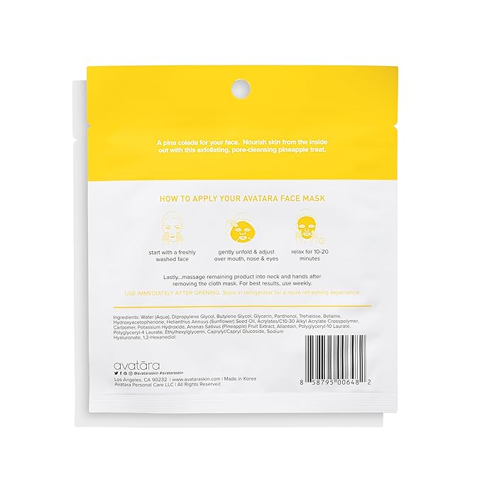 Avatara Juicy Pineappy Exfoliating Facial Mask