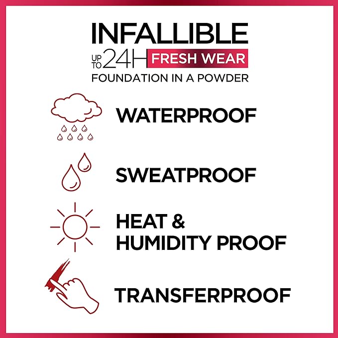 L'Oreal Paris Makeup Infallible Fresh Wear Foundation in Copper, . 0.31 oz