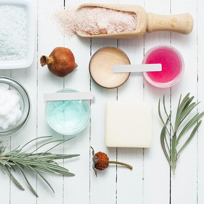 50pcs Soft Film Stick Cream Spoon Cream Spatulas