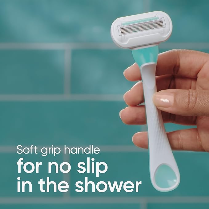 Gillette Venus Extra Smooth Sensitive Disposable Razors for Women with Sensitive Skin, 2 Count (Pack of 2)