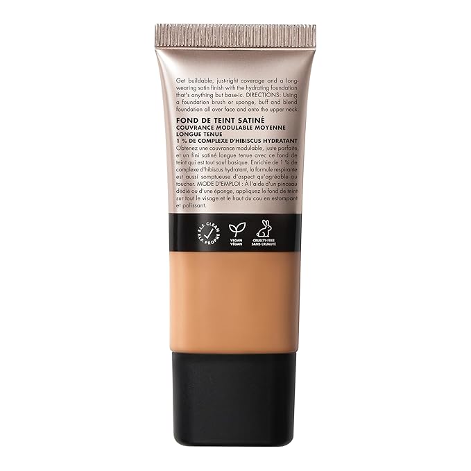 e.l.f. Soft Glam Foundation, Medium Coverage, Long-Lasting & Tan Cool