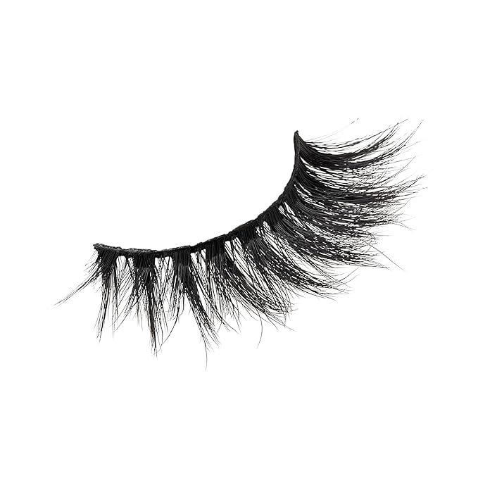 KISS Lash Couture Matte Black Faux Mink Eyelashes Multipack, Matte Twill, Black, Natural Looking, Cruelty-Free & Vegan, Holds Curl, Comfortable, Seamless, Knot-Free Band | 4 Pairs