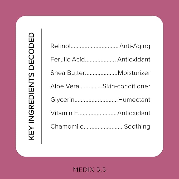 MEDIX Retinol Body Lotion + Hyaluronic Acid Cream Body Moisturizer Skincare Set | Hydrating + Firming Body Lotion For Improving The Look Of Stretch Marks, Sagging, & Crepey Skin, 2pc Set