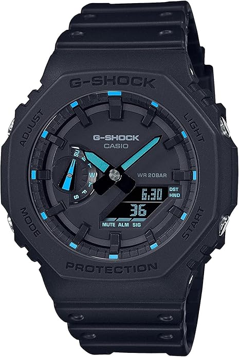 G-Shock GA2100-1A2 Neon Accent Watch, Blue