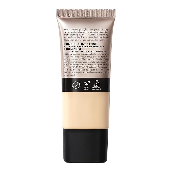 e.l.f. Soft Glam Foundation, Medium Coverage, Long-Lasting & Fair Warm