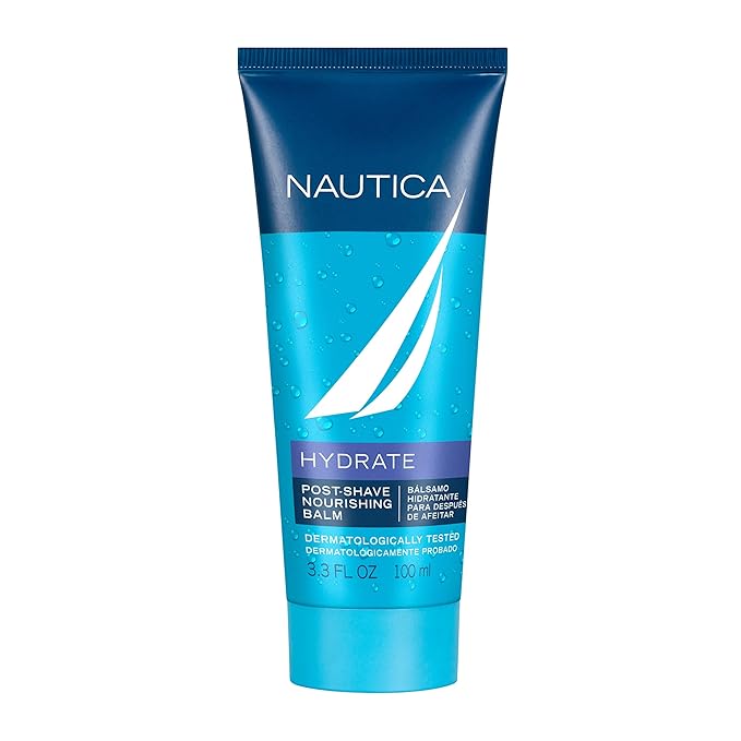 Nautica Grooming Aftershave Balm 3.3 fl oz (Pack of 1), Notes of Grapefruit, Lavender, and Wood, Men's Fragrance, Long Lasting, Everyday Fragrance, Travel Size
