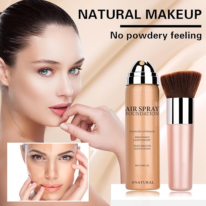 Magic Minerals Airbrush Foundation Makeup Spray Silky Lightweight