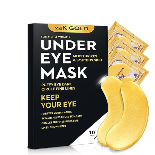 20pcs/10pairs under eye patches gold