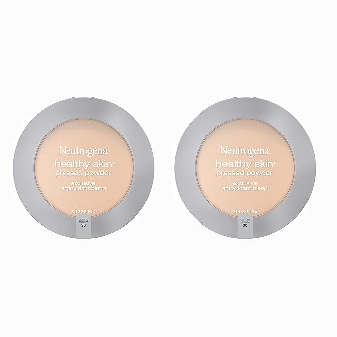 Neutrogena Healthy Skin Pressed Makeup Powder Compact with of 2) 34 oz