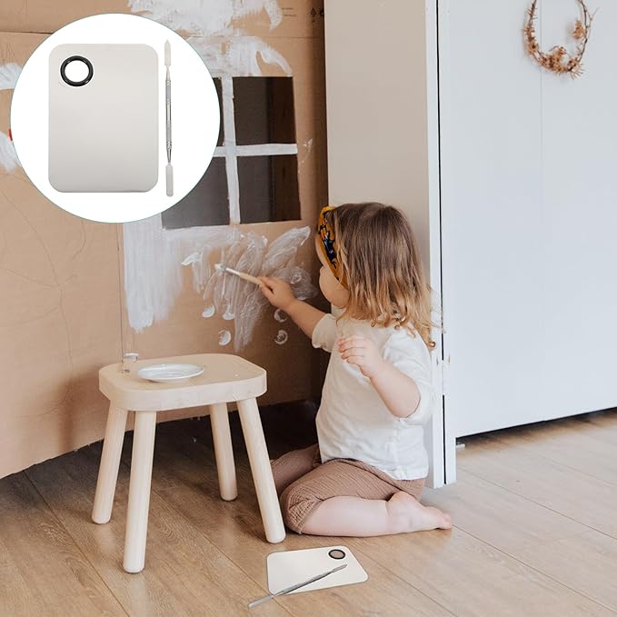 FOMIYES Makeup Palette, Makeup Mixing Palette, Stainless Steel