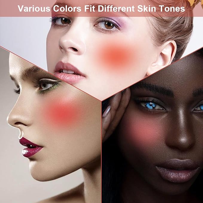 Liquid Blush for Cheeks,Soft Cream Matte Korean Makeup Blush,Lightweight Breathable Feel Long Lasting Natural Red Pink Peach Orange Rose Creamy Face Blushes for White Mature Skin Dark Skin (#07-Blessing)