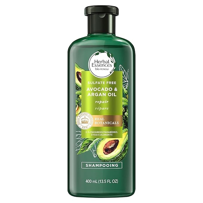 Herbal Essences Avocado & Argan Oil Sulfate Free Shampoo, 13.5 fl oz (Pack of 2)