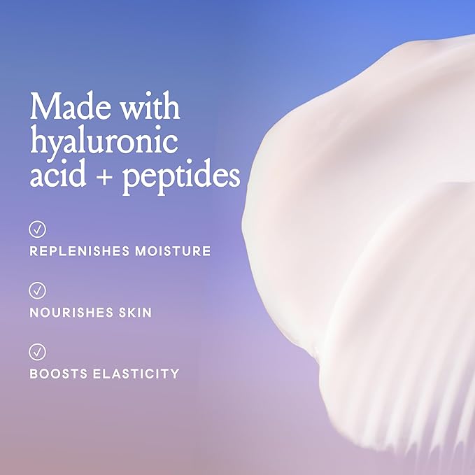 Billie Bounce Hydrating Women's Body Lotion, Vanilla Cedar Scent, with Hyaluronic Acid, 18 fl oz