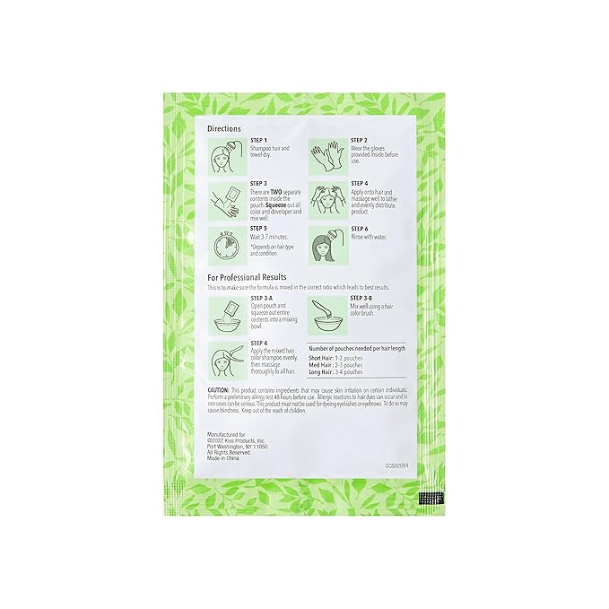 KISS Color Change Shampoo Dark Brown