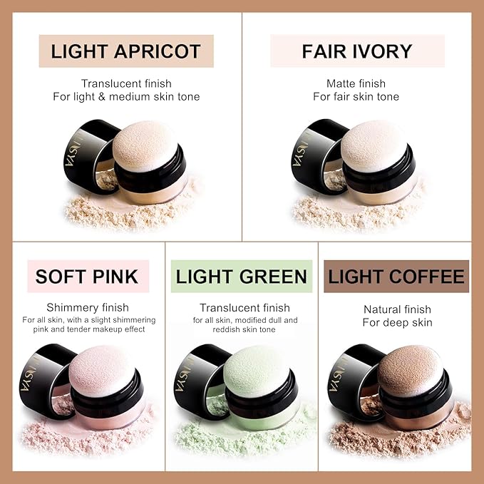 Setting Powder Lightweight Loose Powder Finishing Powder Long-Lasting 3 Boxes