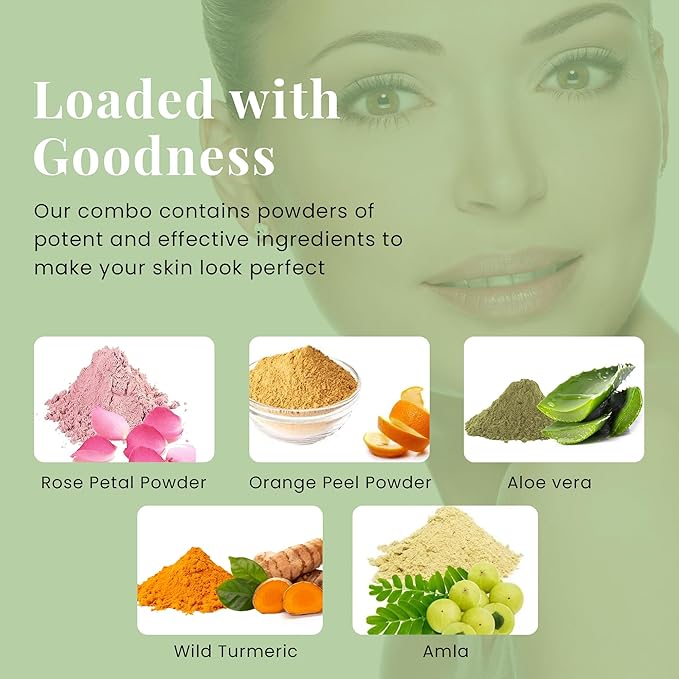 Herbal Skin Care Set | 5 powders in 100g