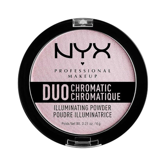 NYX PROFESSIONAL MAKEUP Duo Chromatic Illuminating Powder, Lavender Lavender Steel