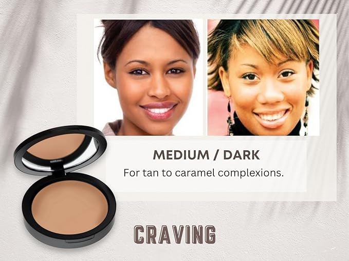 Mineral Dual Powder in Craving (Medium/Dark) | 4-in-1 45 Oz