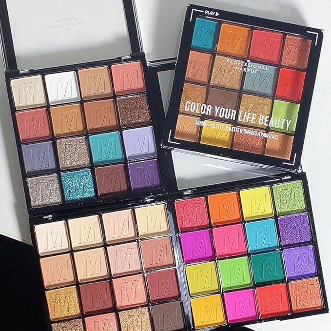 16 Colors Champagne Gold Glitter Matte Shimmer Eyeshadow