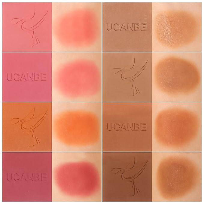 8 Colors Face Matte Blush Palette Shading Blusher (01 Matte)