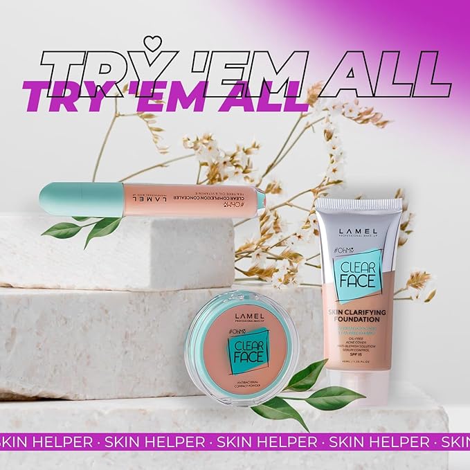 Lamel- Oh my Clear Face Foundation-406 Sand | 40ml