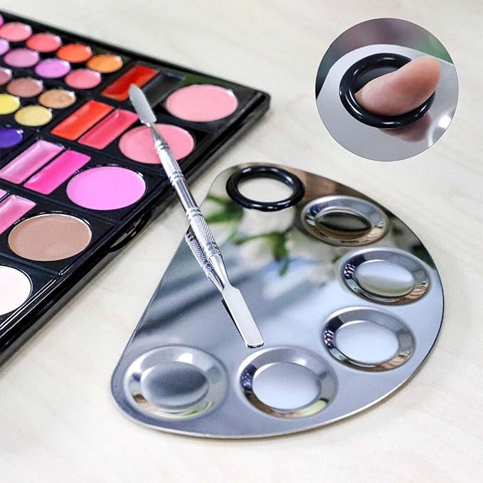 4 Pack Metal Makeup Palette, Makeup Mixing Palette
