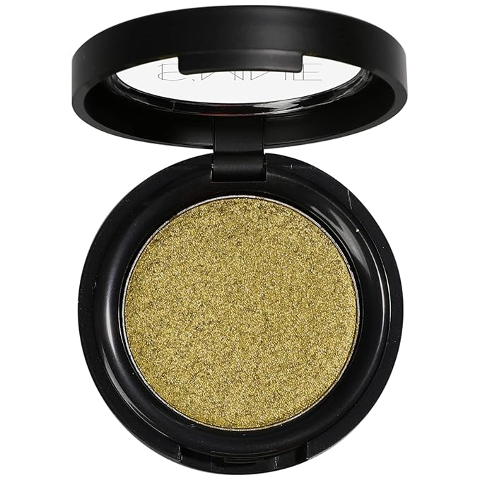 ISMINE Single Eyeshadow Powder Palette Shimmer Gold, High Pigment, Longwear Single Gold Eye Makeup for Day & Night (#16)