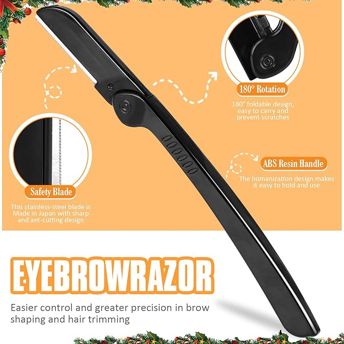 Yougai Tweezers Set,9 Pcs Professional Stainless Steel Nail Clippers and Tweezer Kit for Women and Men, Great Precision Tweezers No Gaps with Leather Travel Case