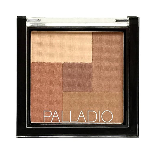Palladio 2-In-1 Mosaic Powder Blush & Bronzer, Sun Kissed