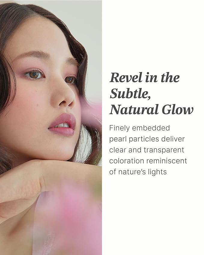 Glint Baked Blush (Tulip On, 0.08oz) - Long-Lasting, All-Day Face Blush Powder for a Natural Look. Korean Skin Care, Korean Makeup. Blendable Color for Eyes, Cheeks & Body.