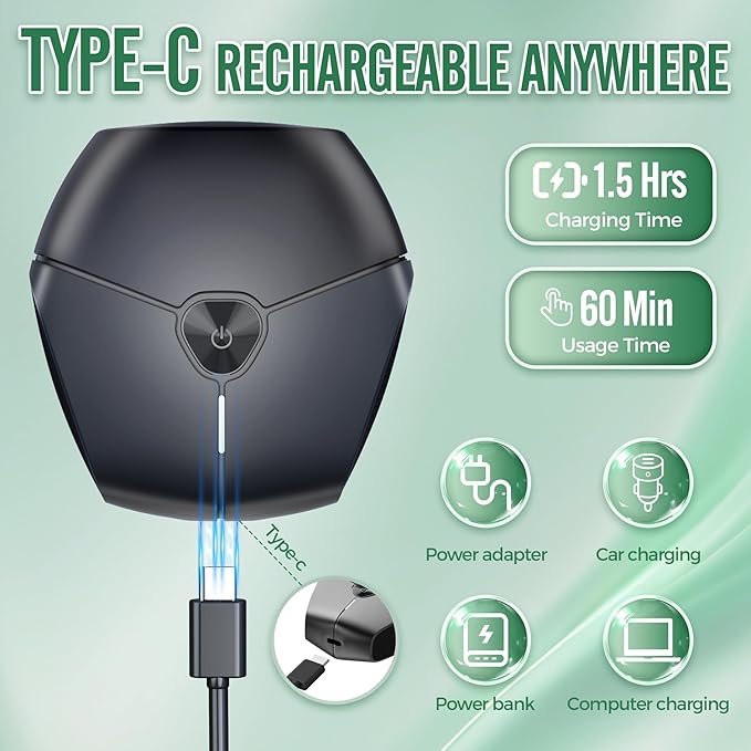 Electric Razors for Women, Face Shaver for Women, Rechargeable Lady Electric Bikini Shaver for Shaving Women's Pubic Hair, Type-C Portable Woman Facial Hair Removal Trimmer for Legs, Underarm and Face