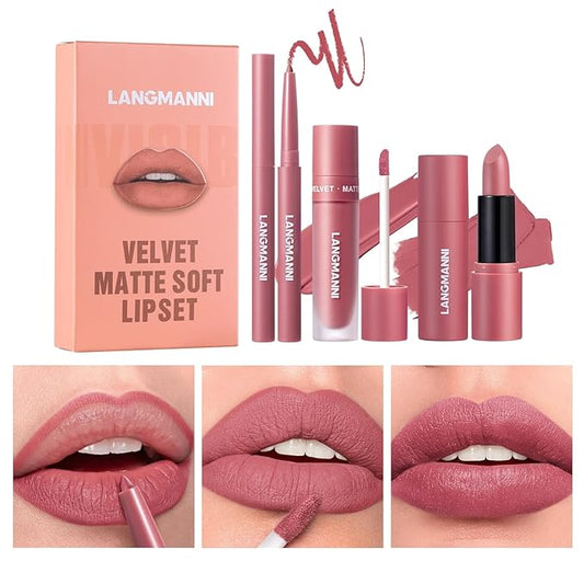 Jolilab 3 in 1 Matte Velvet Lipstick Set-Lip