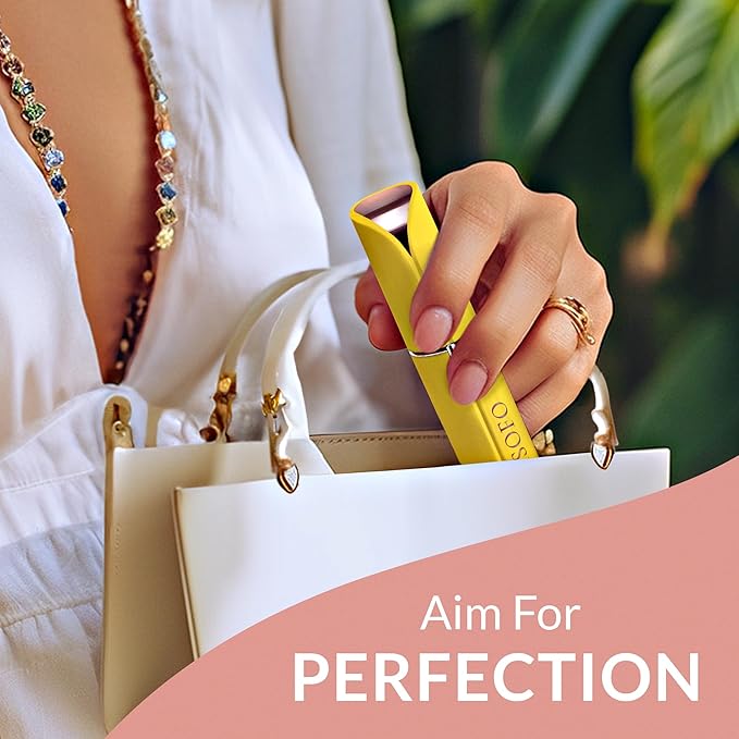 Facial Hair Removal for Women | Electric Razor Device Small Mustache Dermaplaning Remover Tools Tweezers Epilator Trimmer Face Dermaplane Shavers Beauty Gadgets Set Accessories by VISOFO (Citrine)