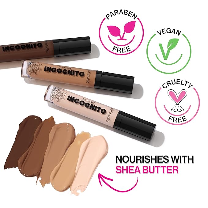 wet n wild Mega Last Incognito All-Day Full Coverage Liquid Matte Concealer, Medium Honey, 0.18 Ounce