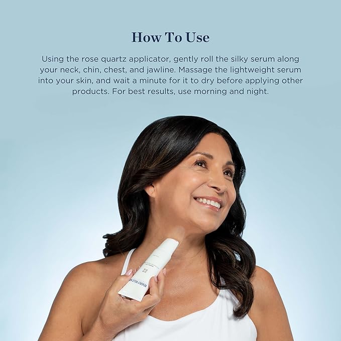 Rapid-Lift Advanced Neck Serum- Reduce Wrinkles & Tone Skin- Anti-Aging Formula for Lifting and Smoothing Sagging Skin on Neck, Chin, & Chest w/Polyphenols- Refreshing Floral Scent