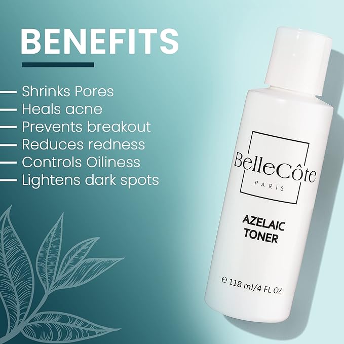 Skin Care Acne Treatment Toner - 10% Azelaic Blackhead | 4oz